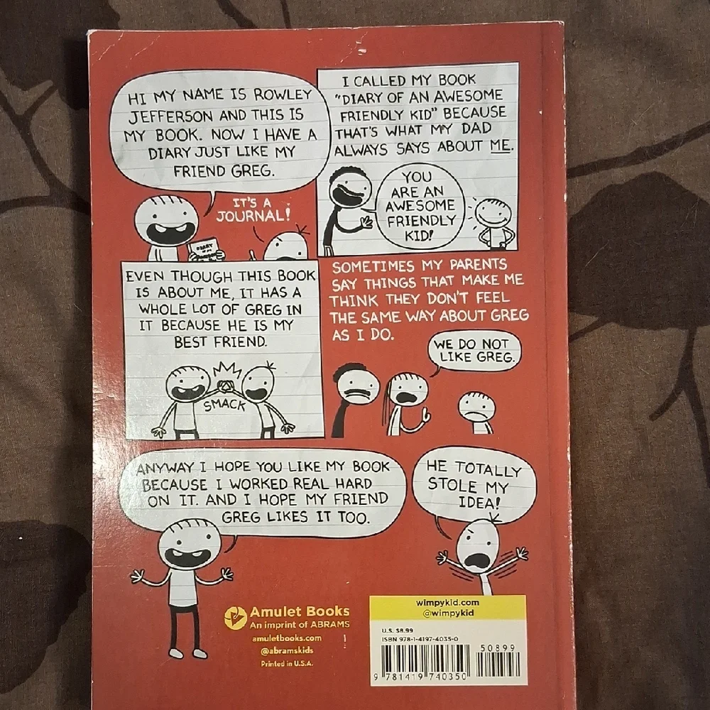 Diary of an Awesome Friendly Kid: Rowley Jefferson's Journal